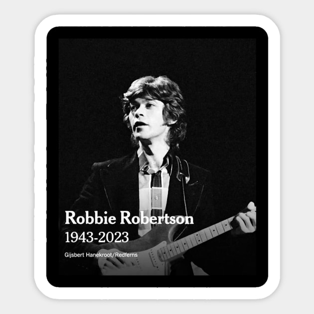 Robbie Robertson Sticker by ClipaShop